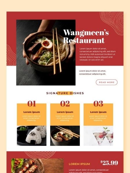 . Restaurant Website -1